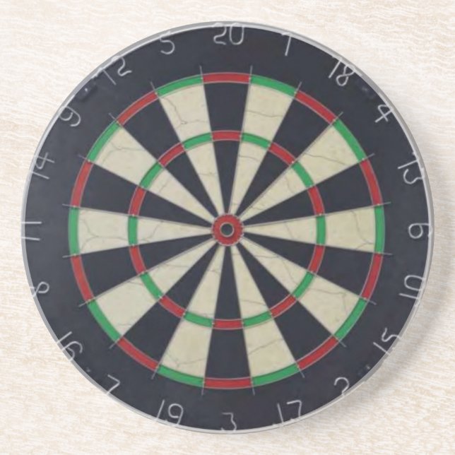 En Grès Dessous de verre Dartboard (Devant)
