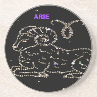 En Grès Dessous de verre d'astrologie Aries