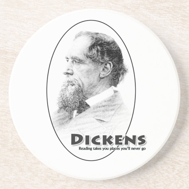 En Grès Dessous de verre d'Auteurs-Dickens (Devant)