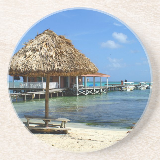 En Grès Dessous de verre de Belize (Devant)