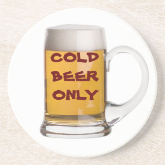 EN GRÈS DESSOUS DE VERRE DE BIÈRE FROIDE SEULEMENT