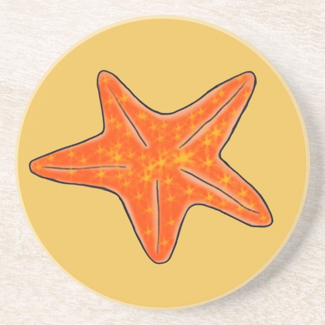 En Grès Dessous de verre de boisson Starfish Sandstone (Devant)