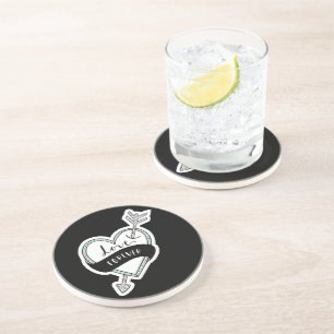 En Grès Dessous de verre de boissons Sandstone
