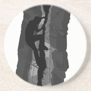 En Grès Dessous de verre de Bouldering de grimpeur de