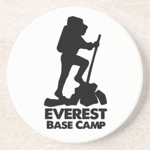 En Grès Dessous de verre de camp de l'Everest