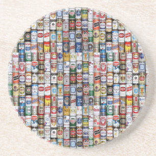 En Grès Dessous de verre de canettes de bière