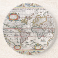 Dessous de verre de carte du monde antique