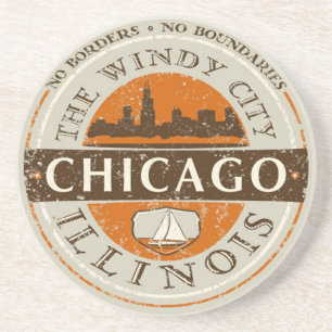 En Grès Dessous de verre de Chicago