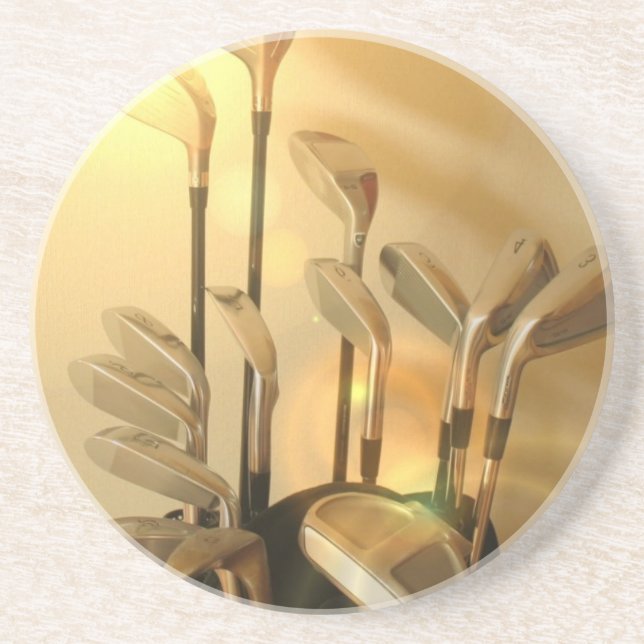 En Grès Dessous de verre de clubs de golf (Devant)