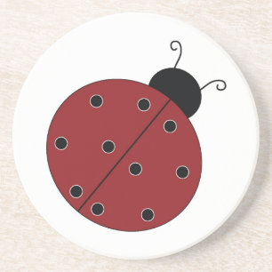 En Grès Dessous de verre de coccinelle