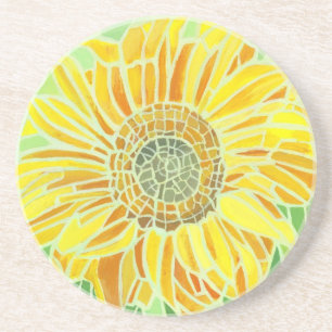 En Grès Dessous de verre de conception de la mosaïque de t