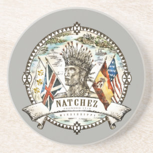 En Grès Dessous de verre de couleur de joint de Natchez
