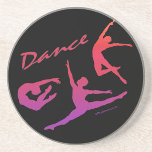 En Grès Dessous de verre de danse (personnalisables)