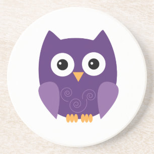 En Grès Dessous de verre de Halloween de hibou