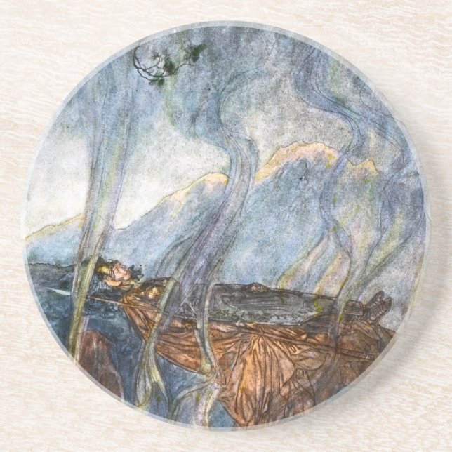 En Grès Dessous de verre de la roche de Brunhilde (Devant)
