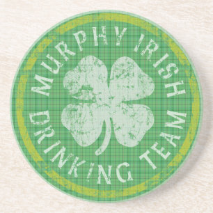 En Grès Dessous de verre de l'équipe de boisson irlandaise