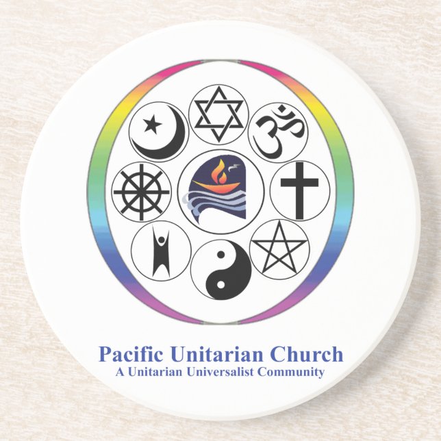 En Grès Dessous de verre de logo de PUC (Devant)