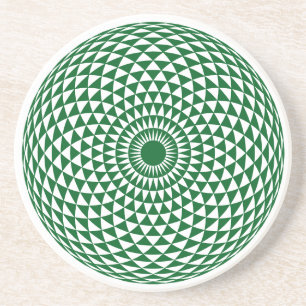 En Grès Dessous de verre de Mandala de Toroid Hypnotique