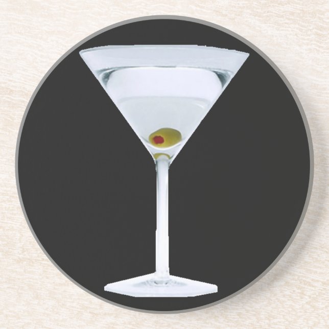En Grès Dessous de verre de martini (Devant)