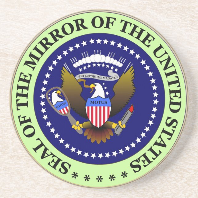 En Grès Dessous de verre de MOTUS SEAL-GREEN (Devant)