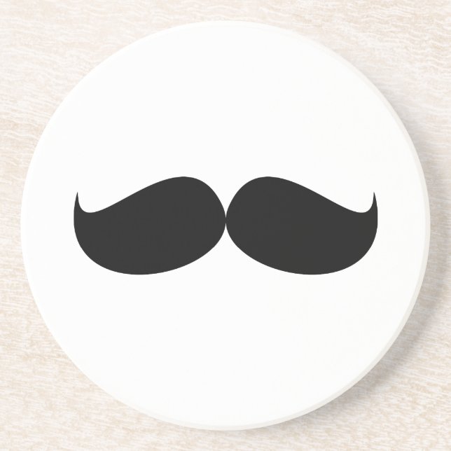 En Grès Dessous de verre de moustache (Devant)