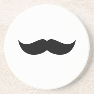 En Grès Dessous de verre de moustache