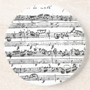 En Grès Dessous de verre de musique de Bach