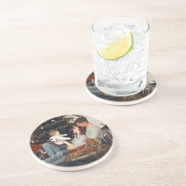 En Grès Dessous de verre de Noël (Côté)