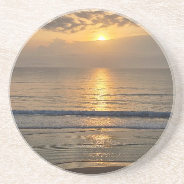 En Grès Dessous de verre de plage de Floride (Devant)