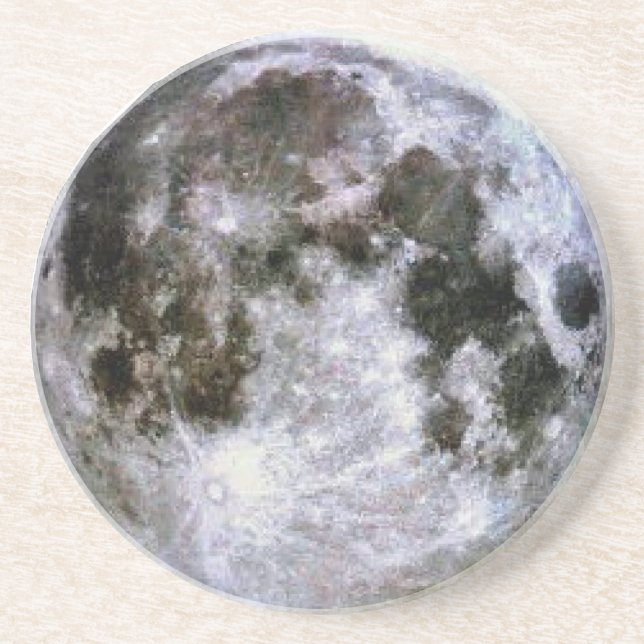 En Grès Dessous de verre de Pleine lune (Devant)