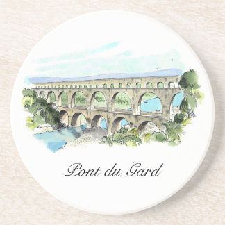 En Grès Dessous de verre de Pont du le Gard