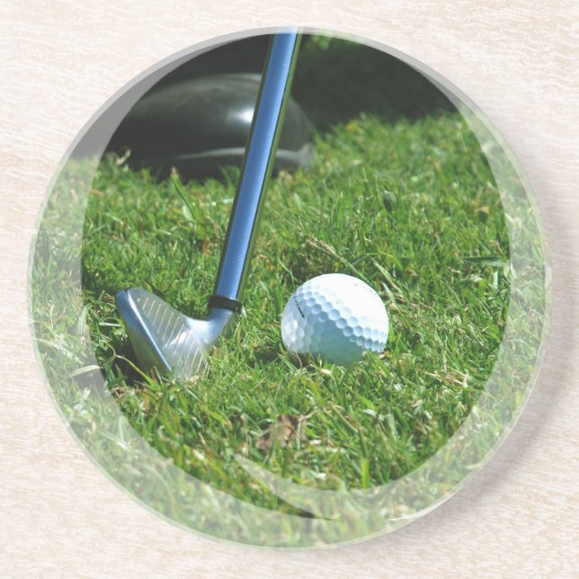 En Grès Dessous de verre de putt de golf (Devant)