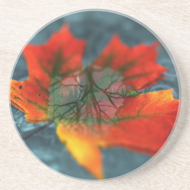 En Grès Dessous de verre de réflexion (Devant)