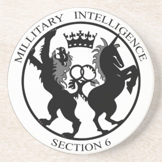 En Grès Dessous de verre de service secret du logo MI6