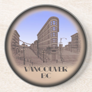 En Grès Dessous de verre de souvenirs de Vancouver Totem P