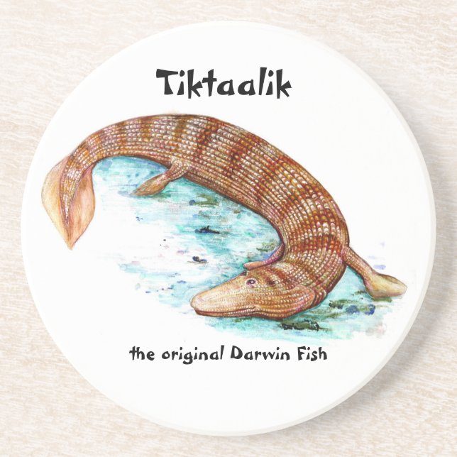En Grès Dessous de verre de Tiktaalik (Devant)