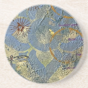 En Grès Dessous de verre de Trivet de libellules