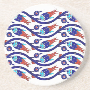 En Grès Dessous de verre de tulipe turc