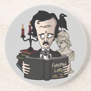 En Grès Dessous de verre d'Edgar Allan Poe