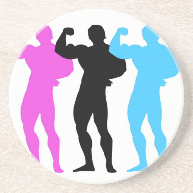 En Grès Dessous de verre des constructeurs de corps (Devant)