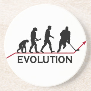 En Grès Dessous de verre d'évolution d'hockey