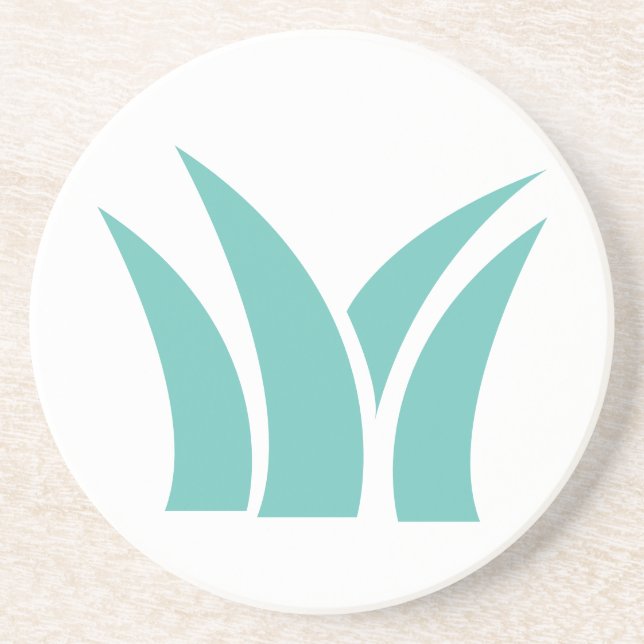 En Grès Dessous de verre d'herbe (Devant)