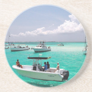 En Grès Dessous de verre d'îles de Grand Cayman de ville