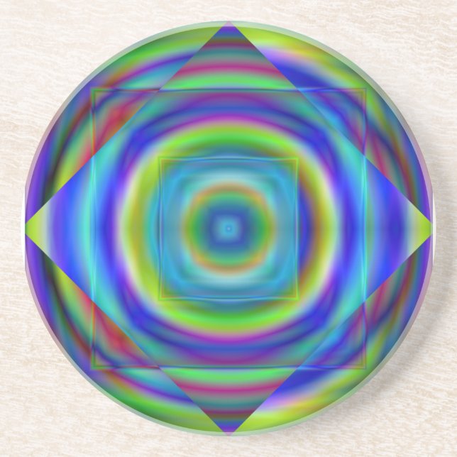 En Grès dessous de verre d'illusion (Devant)