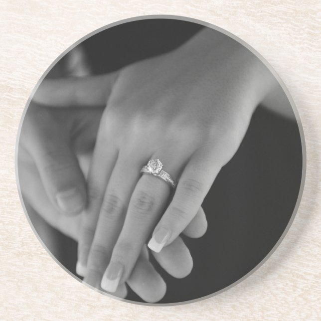 En Grès Dessous de verre d'Insertion-un-Photo (Devant)