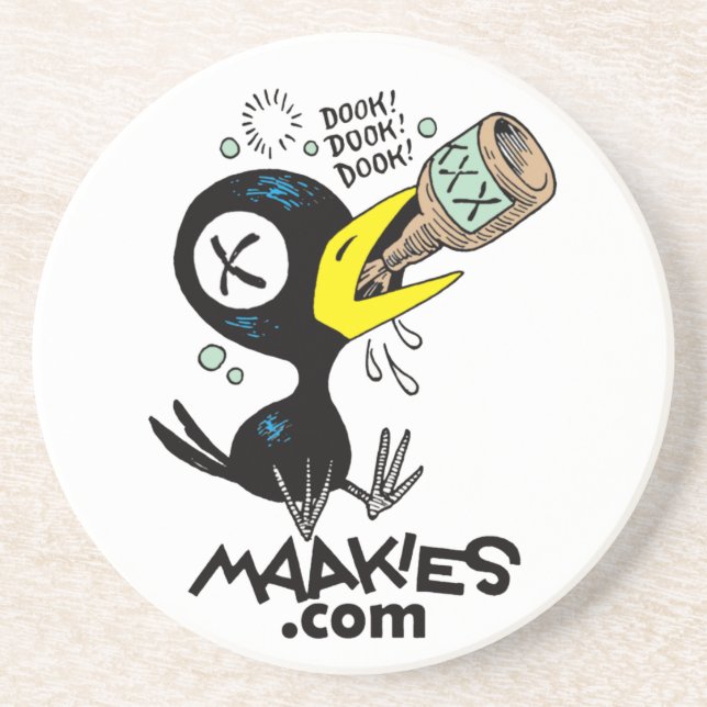 En Grès Dessous de verre Drinky Crow (Devant)