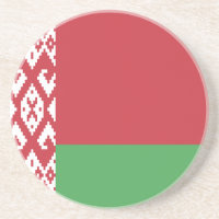 Dessous de verre du drapeau biélorusse patriotique