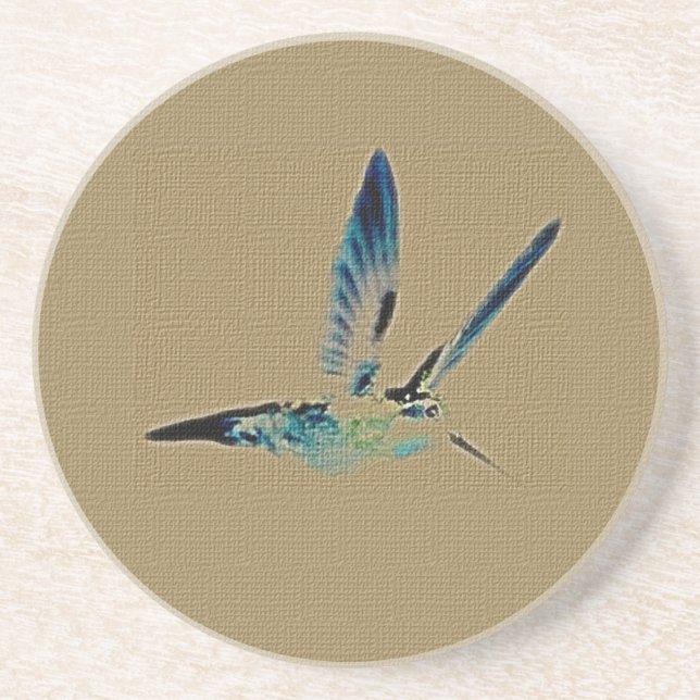 En Grès Dessous de verre du roi des colibris (Devant)