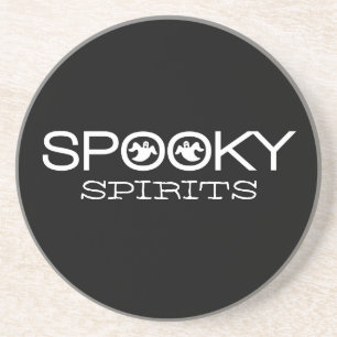 En Grès Dessous de verre éffrayants de Halloween de