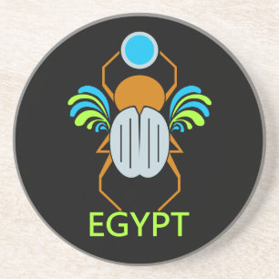 EN GRÈS DESSOUS DE VERRE EGYPTE
